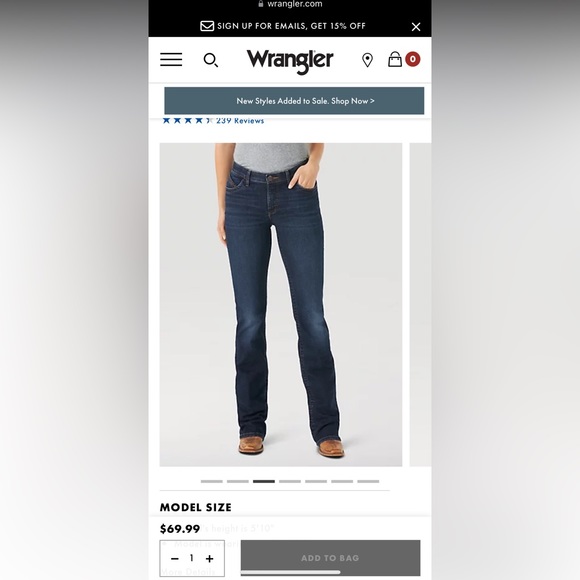 Wrangler ultimate riding jean bought wrong size and waited too long to return. - Picture 5 of 6